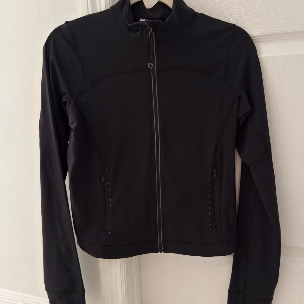 Lululemon Black Jacket -  Lightweight UV Protection Running Sz8